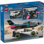 Jucarii, Copii si Bebe - Jucarii si jocuri - Seturi de constructie si cuburi - Seturi de constructie - LEGO City Avion cu Reacie vs Masina 60489 - Infinity.ro
