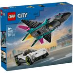 Jucarii, Copii si Bebe - Jucarii si jocuri - Seturi de constructie si cuburi - Seturi de constructie - LEGO City Avion cu Reacie vs Masina 60489 - Infinity.ro
