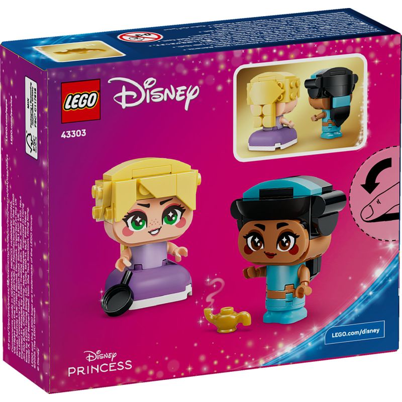 Jucarii, Copii si Bebe - Jucarii si jocuri - Seturi de constructie si cuburi - Seturi de constructie - LEGO Disney Princess Miniprintesele Jasmine si Rapunzel 43303 - Infinity.ro