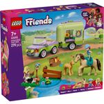 Jucarii, Copii si Bebe - Jucarii si jocuri - Seturi de constructie si cuburi - Seturi de constructie - LEGO Friends Remorca pentru cal si manz 42695 - Infinity.ro
