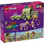 Jucarii, Copii si Bebe - Jucarii si jocuri - Seturi de constructie si cuburi - Seturi de constructie - LEGO Friends Remorca pentru cal si manz 42695 - Infinity.ro