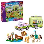 Jucarii, Copii si Bebe - Jucarii si jocuri - Seturi de constructie si cuburi - Seturi de constructie - LEGO Friends Remorca pentru cal si manz 42695 - Infinity.ro