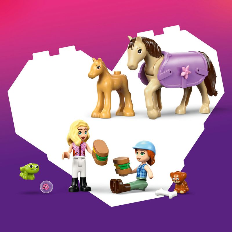 Jucarii, Copii si Bebe - Jucarii si jocuri - Seturi de constructie si cuburi - Seturi de constructie - LEGO Friends Remorca pentru cal si manz 42695 - Infinity.ro