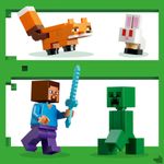 Jucarii, Copii si Bebe - Jucarii si jocuri - Seturi de constructie si cuburi - Seturi de constructie - LEGO Minecraft Aventura din Taiga a lui Steve 21583 - Infinity.ro