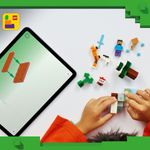 Jucarii, Copii si Bebe - Jucarii si jocuri - Seturi de constructie si cuburi - Seturi de constructie - LEGO Minecraft Aventura din Taiga a lui Steve 21583 - Infinity.ro