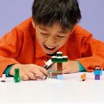 Jucarii, Copii si Bebe - Jucarii si jocuri - Seturi de constructie si cuburi - Seturi de constructie - LEGO Minecraft Aventura din Taiga a lui Steve 21583 - Infinity.ro