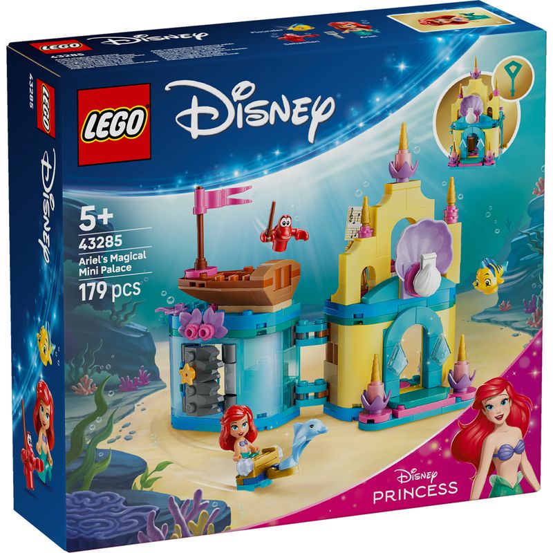 Jucarii, Copii si Bebe - Jucarii si jocuri - Seturi de constructie si cuburi - Seturi de constructie - LEGO Disney Princess Minipalatul Magic al lui Ariel 43285 - Infinity.ro