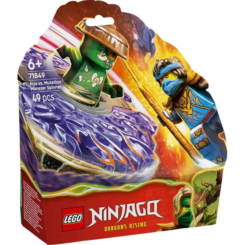 Jucarii, Copii si Bebe - Jucarii si jocuri - Seturi de constructie si cuburi - Seturi de constructie - LEGO NINJAGO Nya vs Spinnerul Monstru cu Mutatii 71849 - Infinity.ro