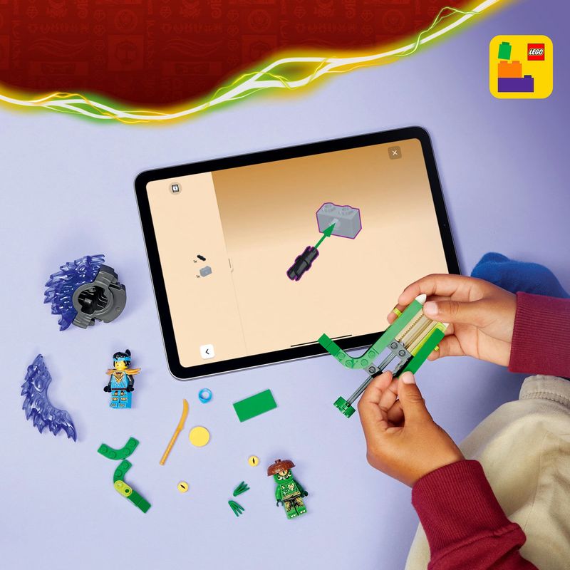 Jucarii, Copii si Bebe - Jucarii si jocuri - Seturi de constructie si cuburi - Seturi de constructie - LEGO NINJAGO Nya vs Spinnerul Monstru cu Mutatii 71849 - Infinity.ro