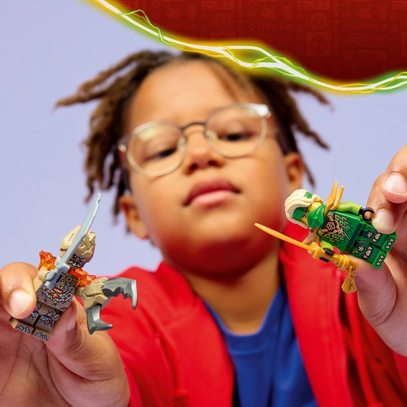 Jucarii, Copii si Bebe - Jucarii si jocuri - Seturi de constructie si cuburi - Seturi de constructie - LEGO NINJAGO Lloyd vs Spinnerul Monstru de Pamant 71850 - Infinity.ro