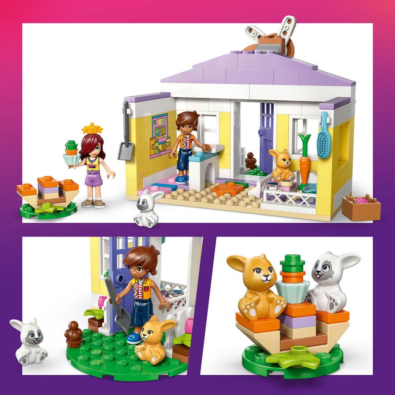 Jucarii, Copii si Bebe - Jucarii si jocuri - Seturi de constructie si cuburi - Seturi de constructie - LEGO Friends Hotel pentru iepurasi in Orasul Heartlake 42679 - Infinity.ro