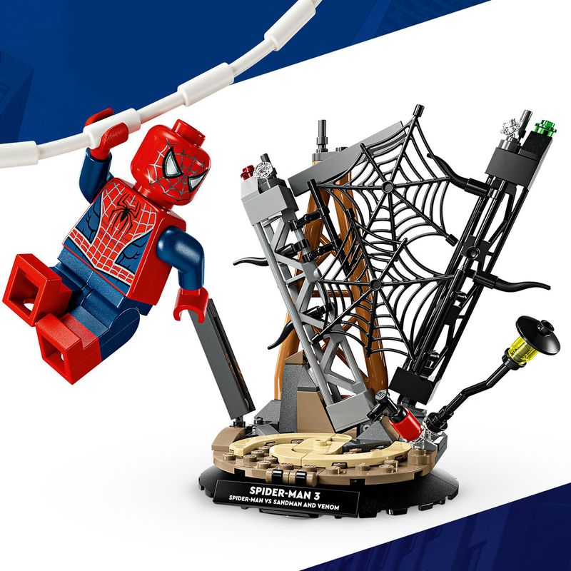 Jucarii, Copii si Bebe - Jucarii si jocuri - Seturi de constructie si cuburi - Seturi de constructie - LEGO Marvel Batalie Memorabila Omul Paianjen vs Sandman 76334 - Infinity.ro
