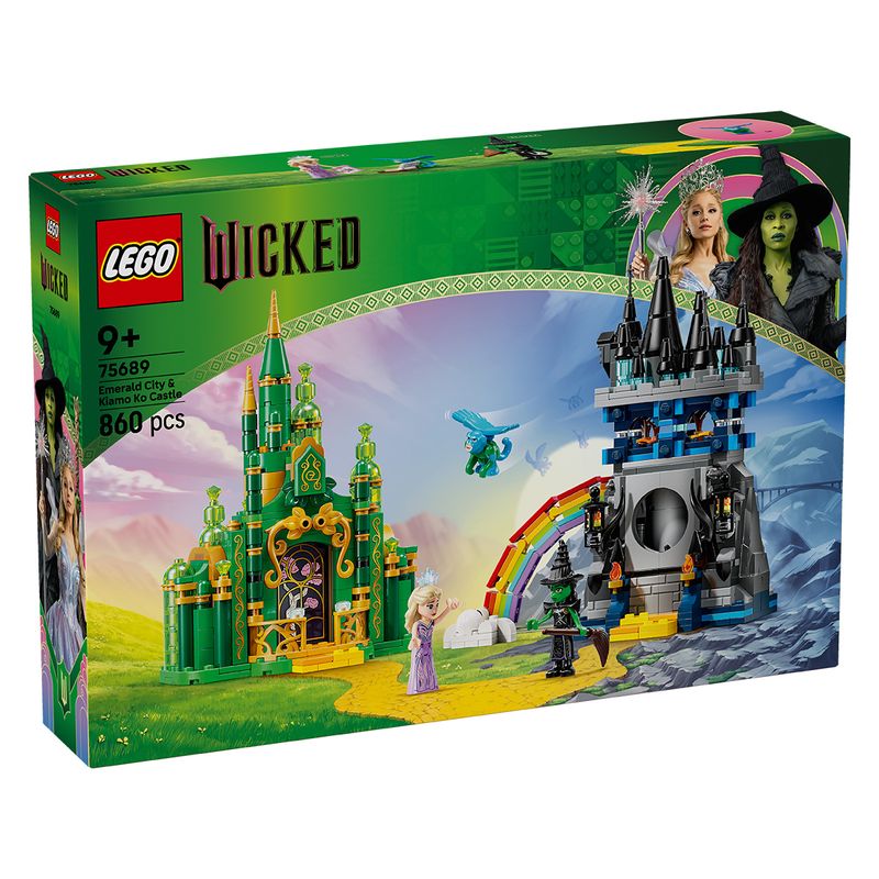 Jucarii, Copii si Bebe - Jucarii si jocuri - Seturi de constructie si cuburi - Seturi de constructie - LEGO Wicked: Emerald City si Castelul Kiamo Ko 75689 - Infinity.ro