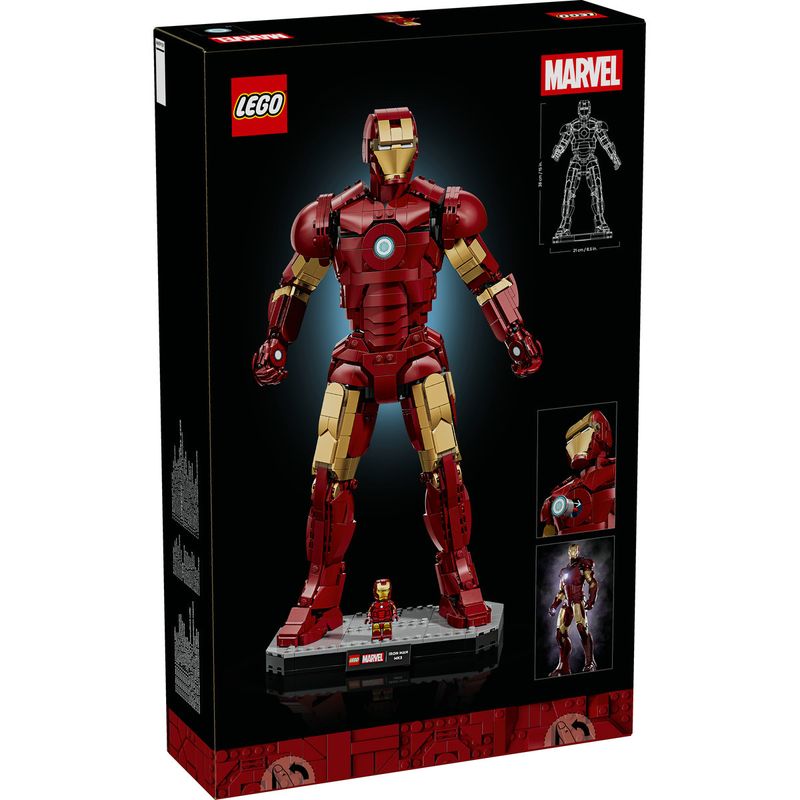 Jucarii, Copii si Bebe - Jucarii si jocuri - Seturi de constructie si cuburi - Seturi de constructie - LEGO Marvel Editie de Colectie Iron Man Mark 3 76344 - Infinity.ro
