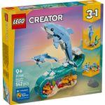 Jucarii, Copii si Bebe - Jucarii si jocuri - Seturi de constructie si cuburi - Seturi de constructie - LEGO Creator 3 in 1 Animale marine Delfini superbi 31385 - Infinity.ro