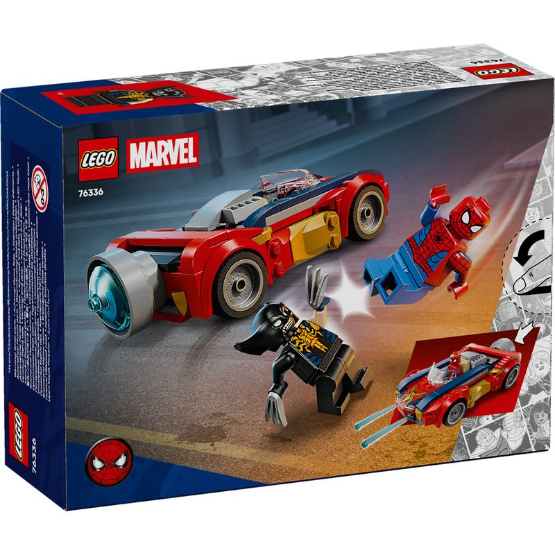 Jucarii, Copii si Bebe - Jucarii si jocuri - Seturi de constructie si cuburi - Seturi de constructie - LEGO Marvel Omul Paianjen in Masina vs Wolverine Venomizat 76336 - Infinity.ro