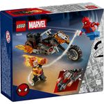 Jucarii, Copii si Bebe - Jucarii si jocuri - Seturi de constructie si cuburi - Seturi de constructie - LEGO Marvel Omul Paianjen vs Calaretul Fantoma pe Motocicleta 76335 - Infinity.ro