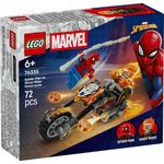 Jucarii, Copii si Bebe - Jucarii si jocuri - Seturi de constructie si cuburi - Seturi de constructie - LEGO Marvel Omul Paianjen vs Calaretul Fantoma pe Motocicleta 76335 - Infinity.ro