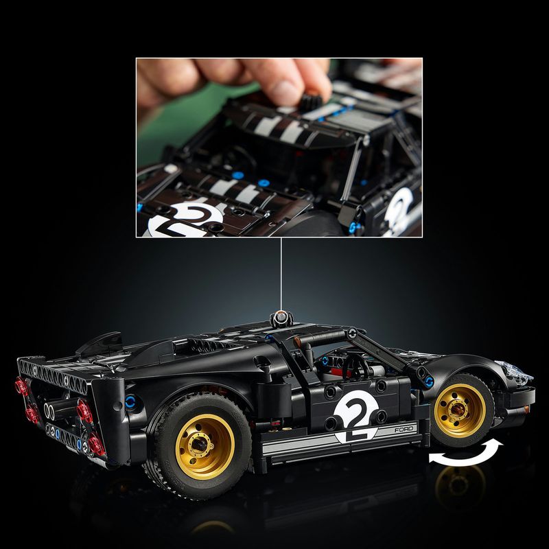 Jucarii, Copii si Bebe - Jucarii si jocuri - Seturi de constructie si cuburi - Seturi de constructie - LEGO Technic Masina de curse 1966 Ford GT40 MKII 42223 - Infinity.ro