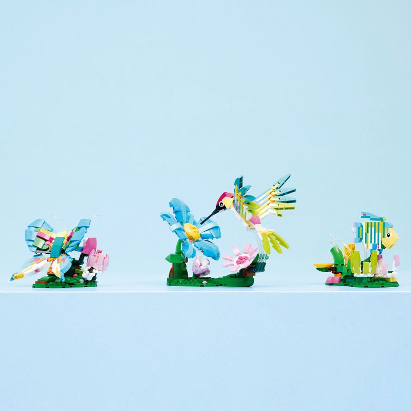 Jucarii, Copii si Bebe - Jucarii si jocuri - Seturi de constructie si cuburi - Seturi de constructie - LEGO Creator 3 in 1 Animale salbatice Colibri colorat 31384 - Infinity.ro