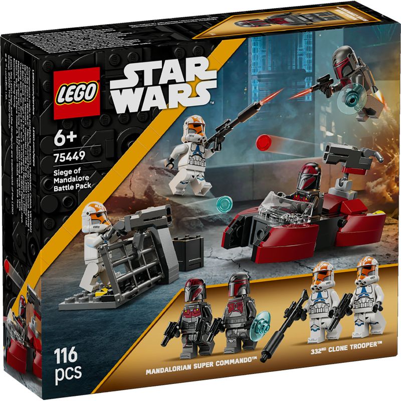 Jucarii, Copii si Bebe - Jucarii si jocuri - Seturi de constructie si cuburi - Seturi de constructie - LEGO Star Wars Pachet de Lupta Asediul de pe Mandalore 75449 - Infinity.ro