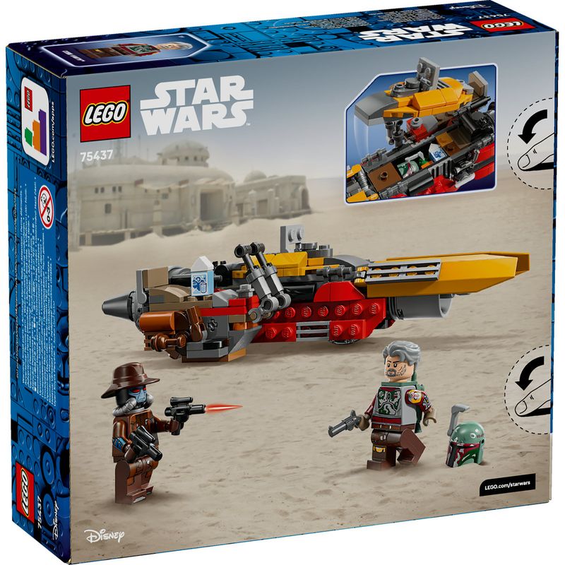 Jucarii, Copii si Bebe - Jucarii si jocuri - Seturi de constructie si cuburi - Seturi de constructie - LEGO Star Wars Speederul lui Cobb Vanth vs Cad Bane 75437 - Infinity.ro