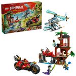 Jucarii, Copii si Bebe - Jucarii si jocuri - Seturi de constructie si cuburi - Seturi de constructie - LEGO NINJAGO Lupta la Casa din Copac cu Vehicule Ninja 71857 - Infinity.ro