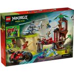 Jucarii, Copii si Bebe - Jucarii si jocuri - Seturi de constructie si cuburi - Seturi de constructie - LEGO NINJAGO Lupta la Casa din Copac cu Vehicule Ninja 71857 - Infinity.ro