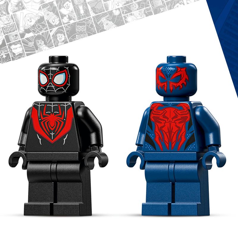 Jucarii, Copii si Bebe - Jucarii si jocuri - Seturi de constructie si cuburi - Seturi de constructie - LEGO Marvel Robotul lui Miles Morales vs Omul Paianjen 2099 76337 - Infinity.ro