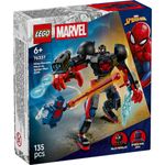 Jucarii, Copii si Bebe - Jucarii si jocuri - Seturi de constructie si cuburi - Seturi de constructie - LEGO Marvel Robotul lui Miles Morales vs Omul Paianjen 2099 76337 - Infinity.ro
