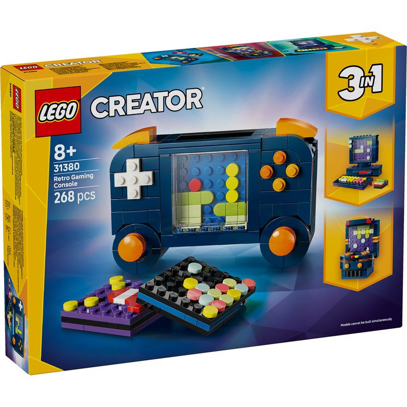 Jucarii, Copii si Bebe - Jucarii si jocuri - Seturi de constructie si cuburi - Seturi de constructie - LEGO Creator 3 in 1 Consola de jocuri video retro 31380 - Infinity.ro