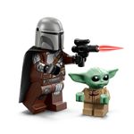Jucarii, Copii si Bebe - Jucarii si jocuri - Seturi de constructie si cuburi - Seturi de constructie - LEGO Star Wars Motocicleta Rapida a lui Mandalorian si Grogu 75436 - Infinity.ro