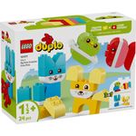 Jucarii, Copii si Bebe - Jucarii si jocuri - Seturi de constructie si cuburi - Seturi de constructie - LEGO DUPLO Primele Mele Animale de Companie Creative 3 in 1 10477 - Infinity.ro