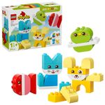 Jucarii, Copii si Bebe - Jucarii si jocuri - Seturi de constructie si cuburi - Seturi de constructie - LEGO DUPLO Primele Mele Animale de Companie Creative 3 in 1 10477 - Infinity.ro