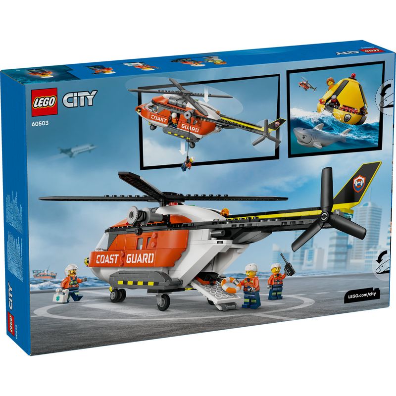 Jucarii, Copii si Bebe - Jucarii si jocuri - Seturi de constructie si cuburi - Seturi de constructie - LEGO City Elicopterul Pazei de Coasta 60503 - Infinity.ro