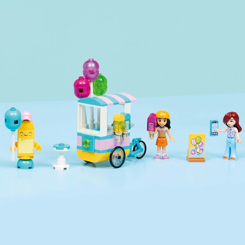 Jucarii, Copii si Bebe - Jucarii si jocuri - Seturi de constructie si cuburi - Seturi de constructie - LEGO Friends Stand cu inghetata si baloane 42692 - Infinity.ro