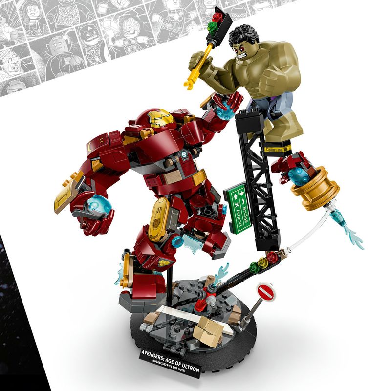 Jucarii, Copii si Bebe - Jucarii si jocuri - Seturi de constructie si cuburi - Seturi de constructie - LEGO Marvel Batalie Memorabila Hulkbuster vs Hulk 76343 - Infinity.ro