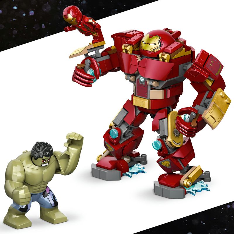 Jucarii, Copii si Bebe - Jucarii si jocuri - Seturi de constructie si cuburi - Seturi de constructie - LEGO Marvel Batalie Memorabila Hulkbuster vs Hulk 76343 - Infinity.ro