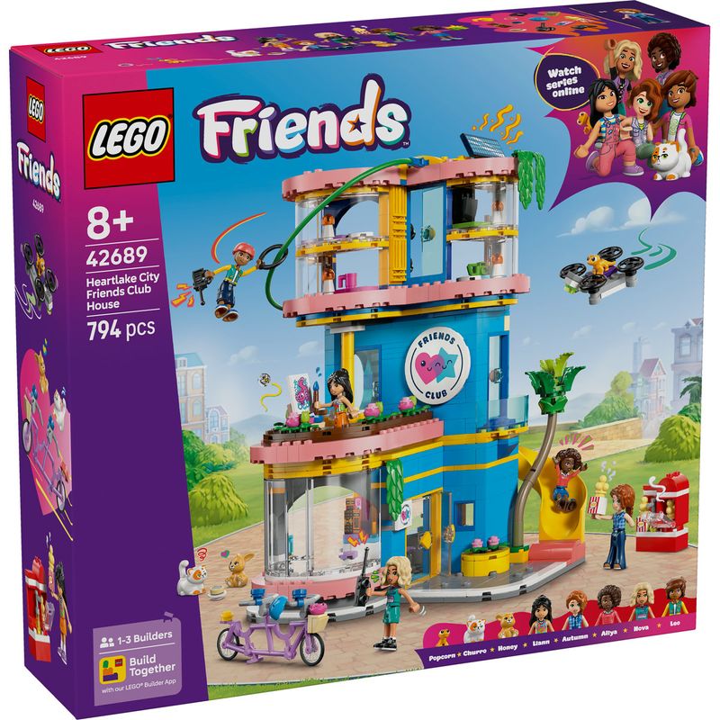 Jucarii, Copii si Bebe - Jucarii si jocuri - Seturi de constructie si cuburi - Seturi de constructie - LEGO Friends Clubul prietenilor din orasul Heartlake 42689 - Infinity.ro