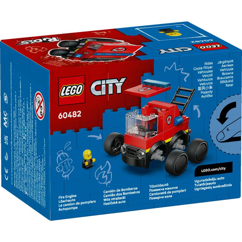 Jucarii, Copii si Bebe - Jucarii si jocuri - Seturi de constructie si cuburi - Seturi de constructie - LEGO City Vehicule – Camioneta de Pompieri 60482 - Infinity.ro
