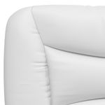 Casa si Gradina - Mobilier - Paturi si accesorii - Paturi - Cadru de pat cu LED fara saltea, Hvar, alb, 100x203 cm - Infinity.ro
