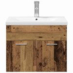 Casa si Gradina - Mobilier - Seturi de mobilier - Seturi baie - Set de mobilier pentru baie Pe perete cu usa Lemn compozit - Infinity.ro