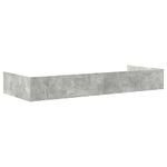Casa si Gradina - Mobilier - Paturi si accesorii - Paturi - Cadru de pat cu sertar Gri din beton 80 x 200 cm Lemn compozit - Infinity.ro