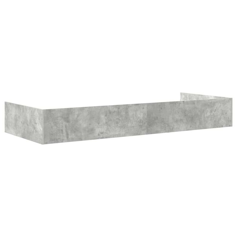 Casa si Gradina - Mobilier - Paturi si accesorii - Paturi - Cadru de pat cu sertar Gri din beton 80 x 200 cm Lemn compozit - Infinity.ro