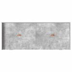 Casa si Gradina - Mobilier - Paturi si accesorii - Paturi - Cadru de pat cu sertar Gri din beton 80 x 200 cm Lemn compozit - Infinity.ro