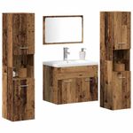 Casa si Gradina - Mobilier - Seturi de mobilier - Seturi living - Set de Depozitare Pe perete 4 pcs Lemn compozit - Infinity.ro