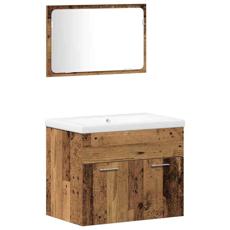 Casa si Gradina - Mobilier - Seturi de mobilier - Seturi living - Set de Depozitare Pe perete 4 pcs Lemn compozit - Infinity.ro