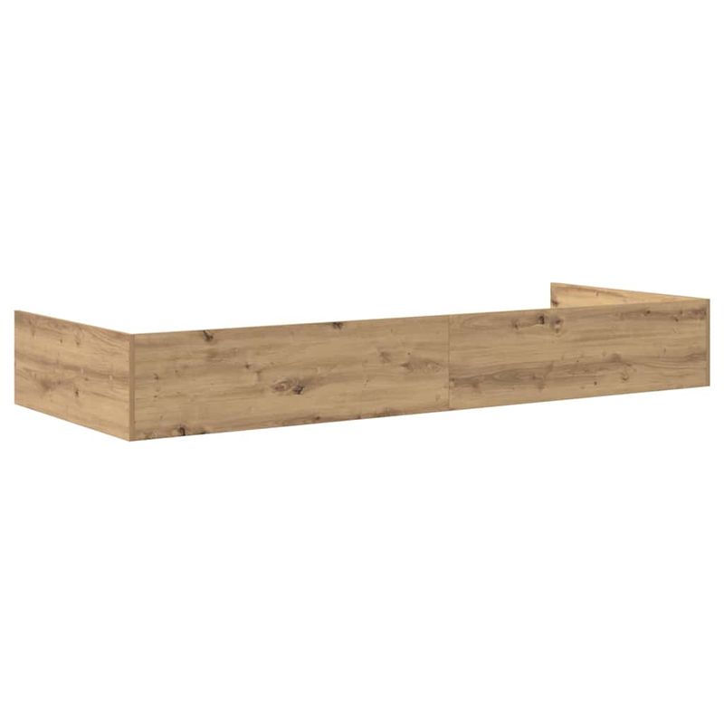 Casa si Gradina - Mobilier - Paturi si accesorii - Paturi - Cadru de pat Stejar Artizanal 90 x 200 cm Lemn compozit - Infinity.ro