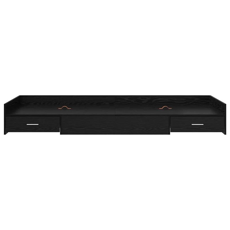 Casa si Gradina - Mobilier - Paturi si accesorii - Paturi - Cadru de pat cu sertar Stejar Negru 90 x 200 cm Lemn compozit - Infinity.ro