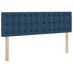 Casa si Gradina - Mobilier - Paturi si accesorii - Paturi - Pat cu saltea si LED cu saltea albastru 140 x 190 cm tesatura - Infinity.ro